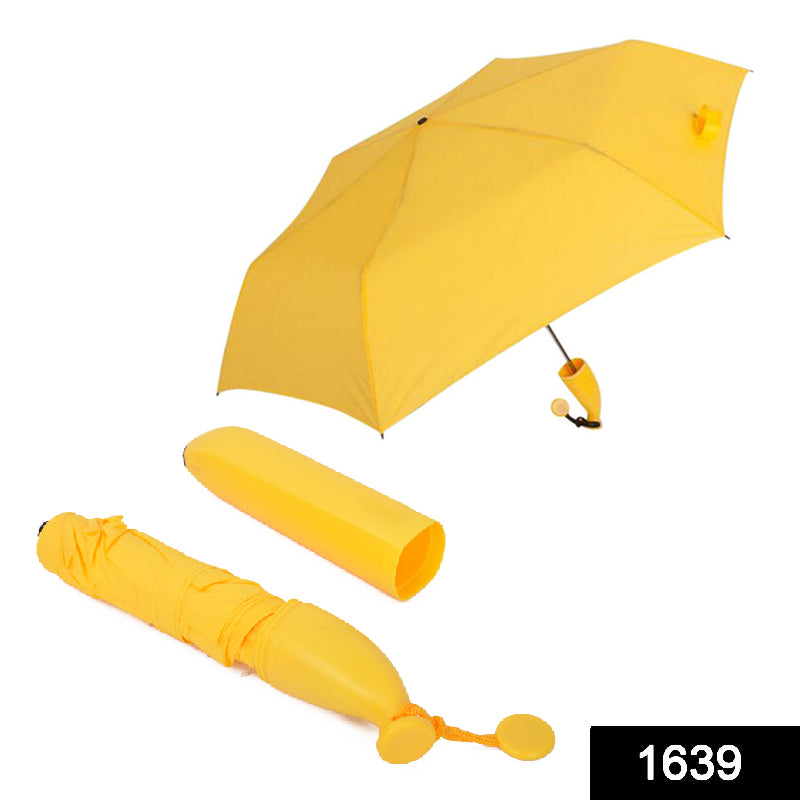 Foldable banana umbrella, stylish and compact for travel. Foldable banana umbrella, stylish and compact for travel.